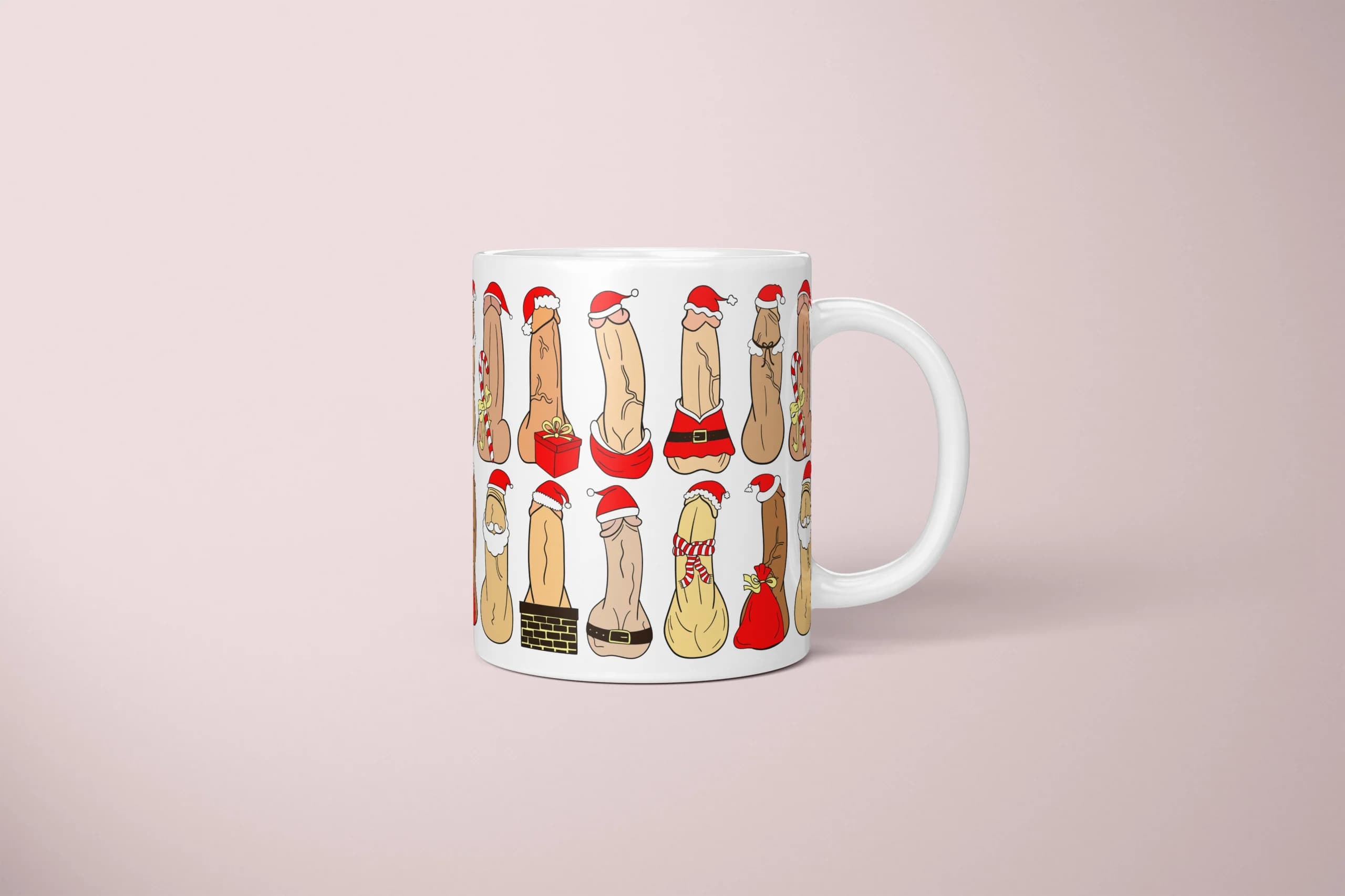 Santa Penis Mug – Naughty Holiday Humor Gift - primary mug mockup